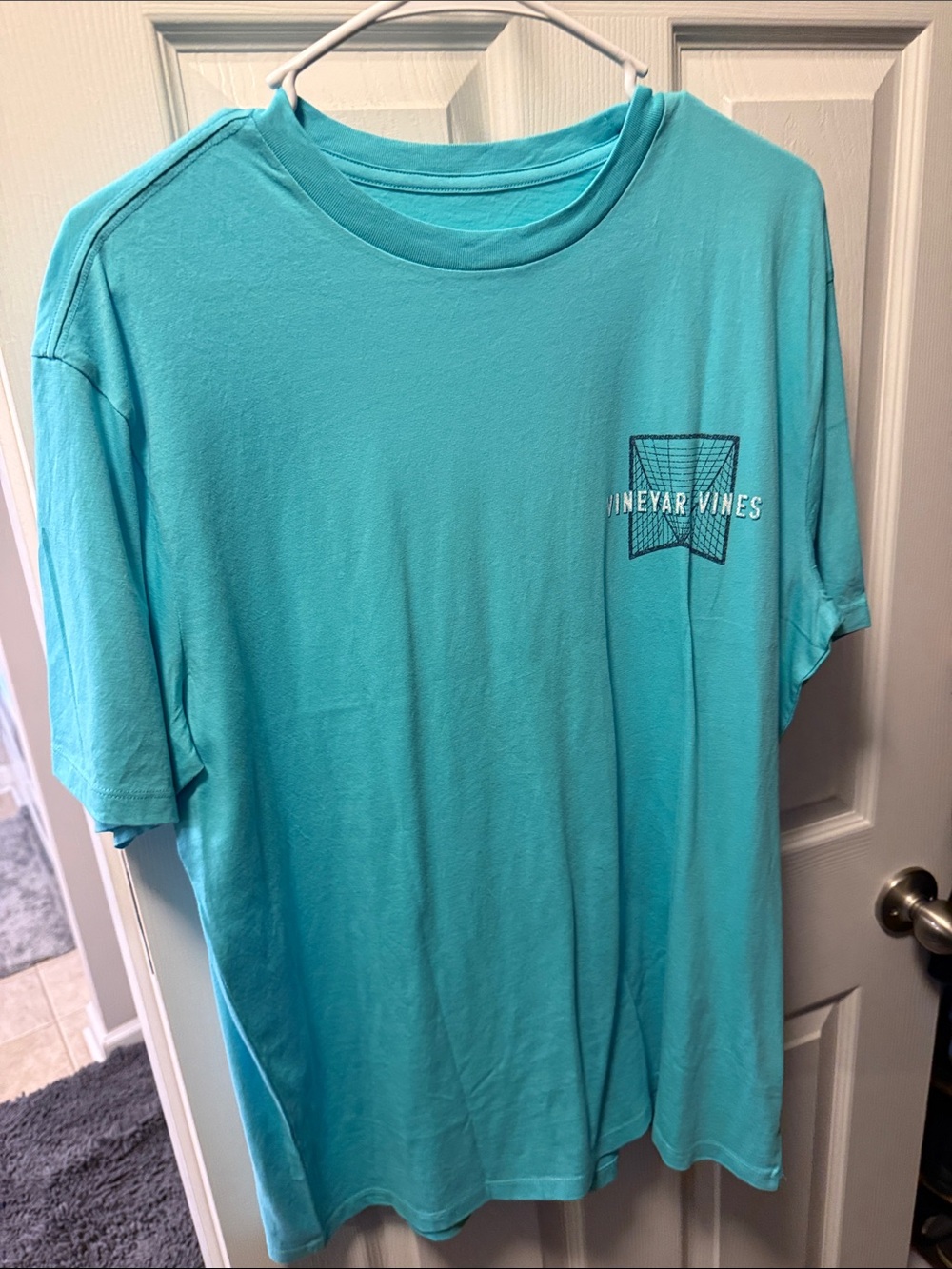Vineyard Vines Turquoise Lacrosse Goalie Graphic Tee - Picture 2 of 3